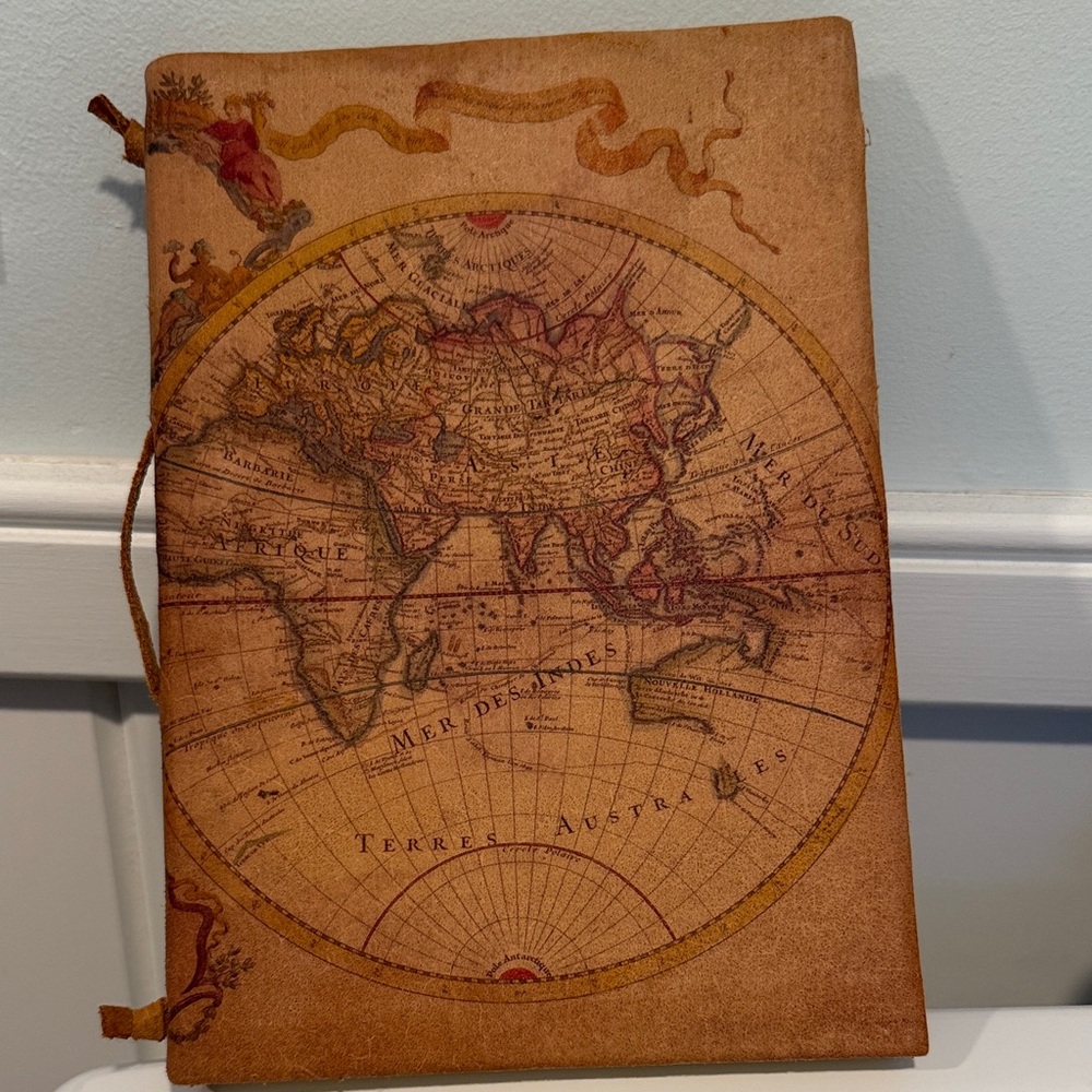 Leather Cover Journal for Travel - Made in Italy for Papyrus